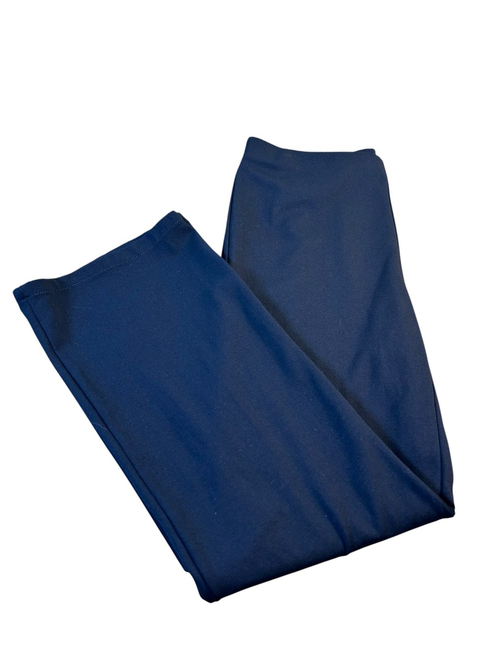 EILEEN FISHER Stretch Ponte Slim Pants Black Elastic Waist XS Office Minimalist